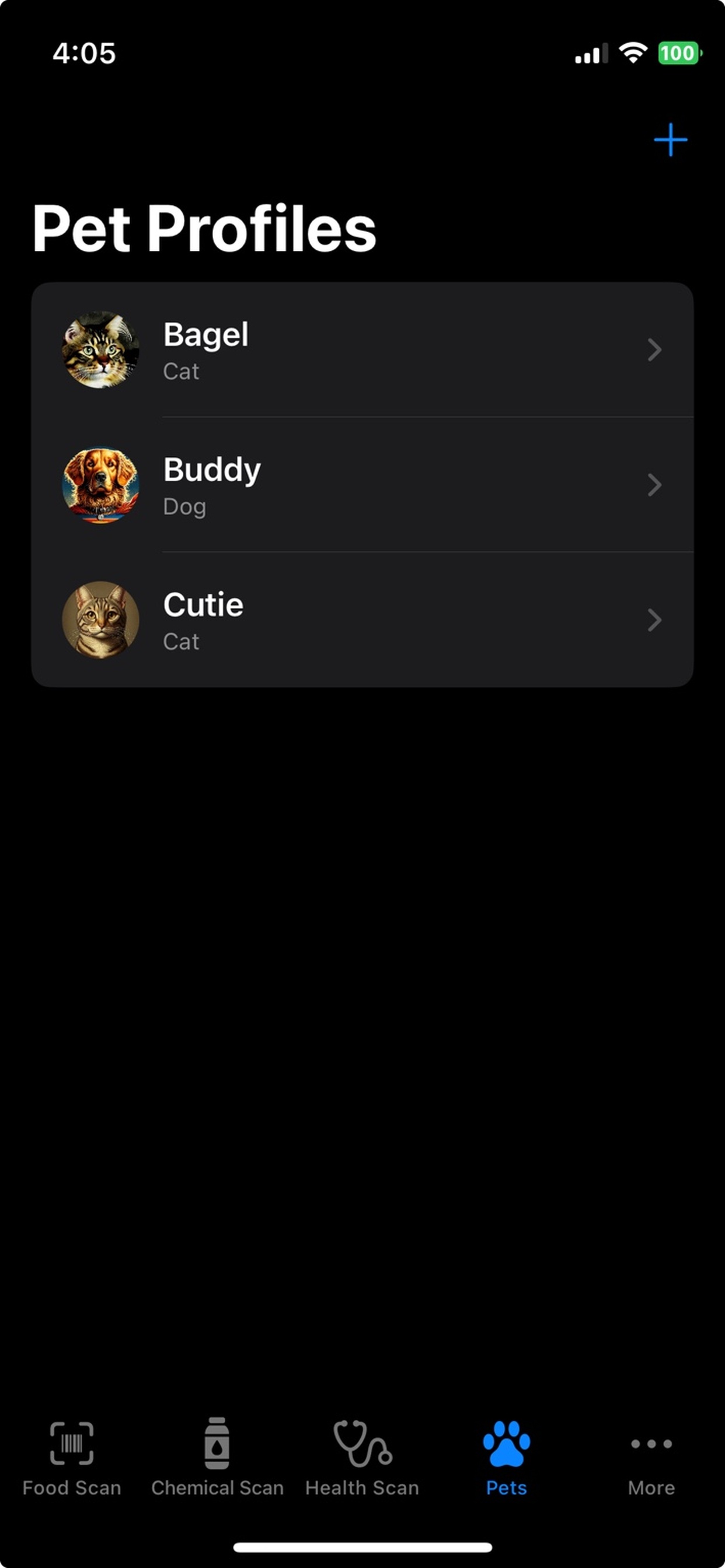 Pet Profile Creation